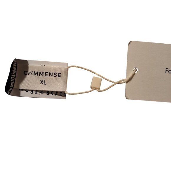 Commense Black Ribbed Long Sleeve Button-Up Henley Top XL 95% Cotton 5% Elastane - Picture 5 of 8